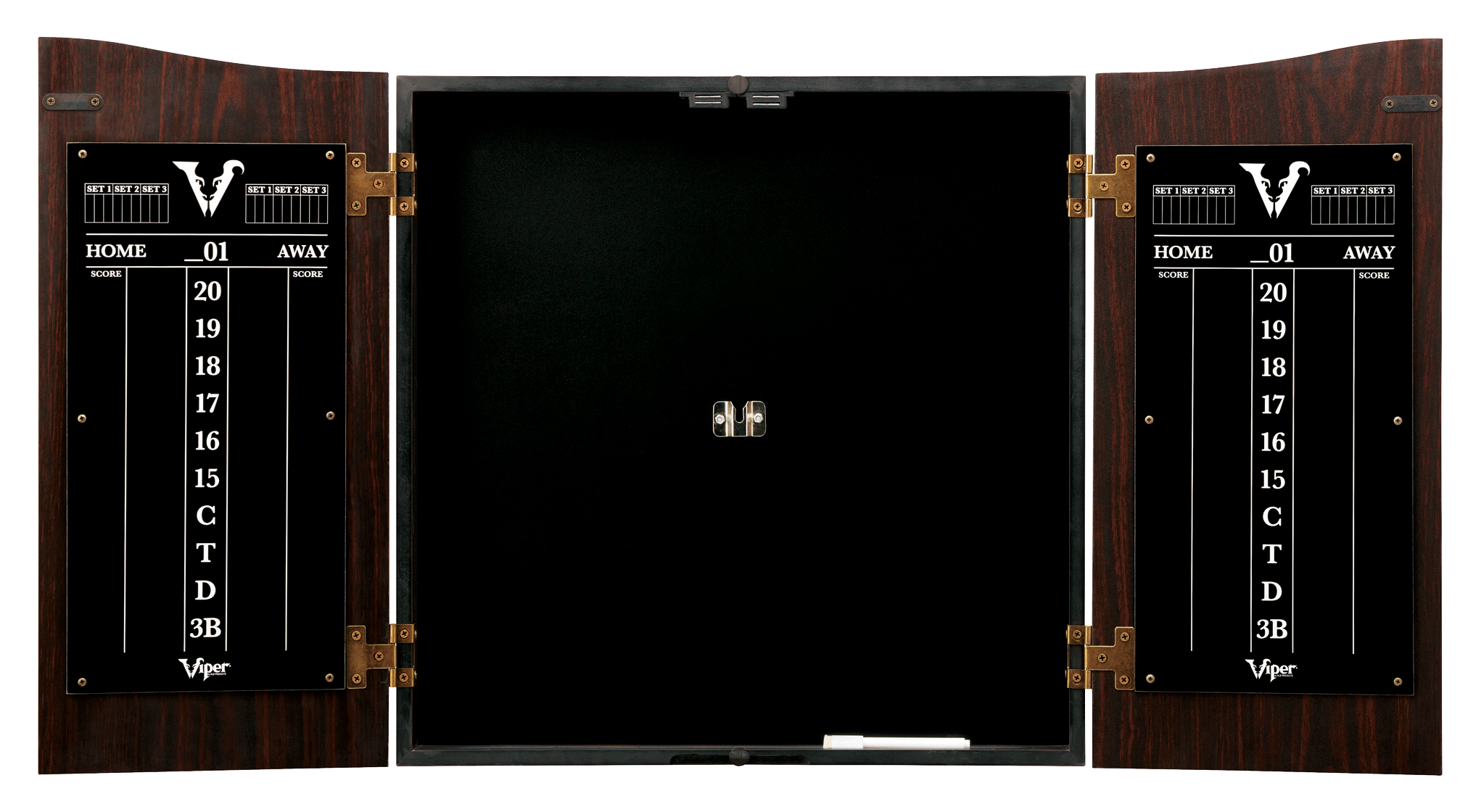 GLD Products Viper Vault Dartboard Cabinet with Shot King Sisal ...